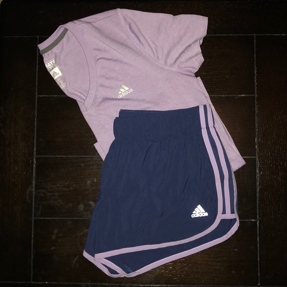 dark purple adidas shirt